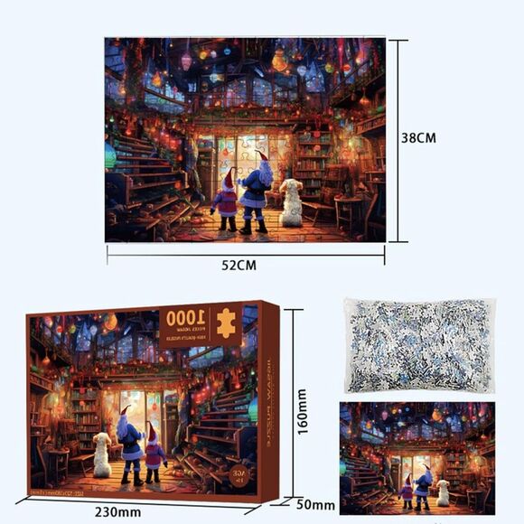 NEW Christmas Puzzle 1000 Pieces, 2024 Christmas Puzzle Family Fun (4234) - Picture 5 of 9